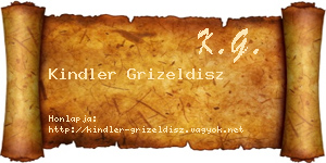Kindler Grizeldisz névjegykártya